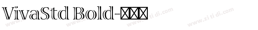 VivaStd Bold字体转换